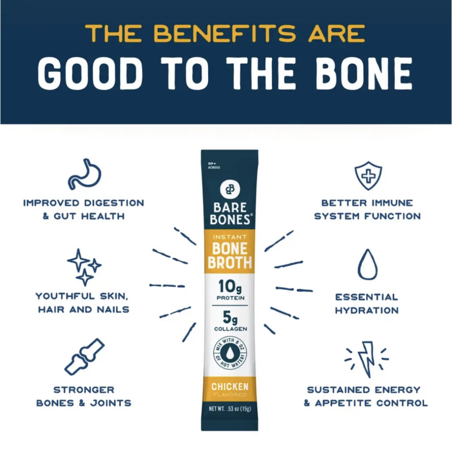 Bare Bones® Bone Broth – Beef or Chicken