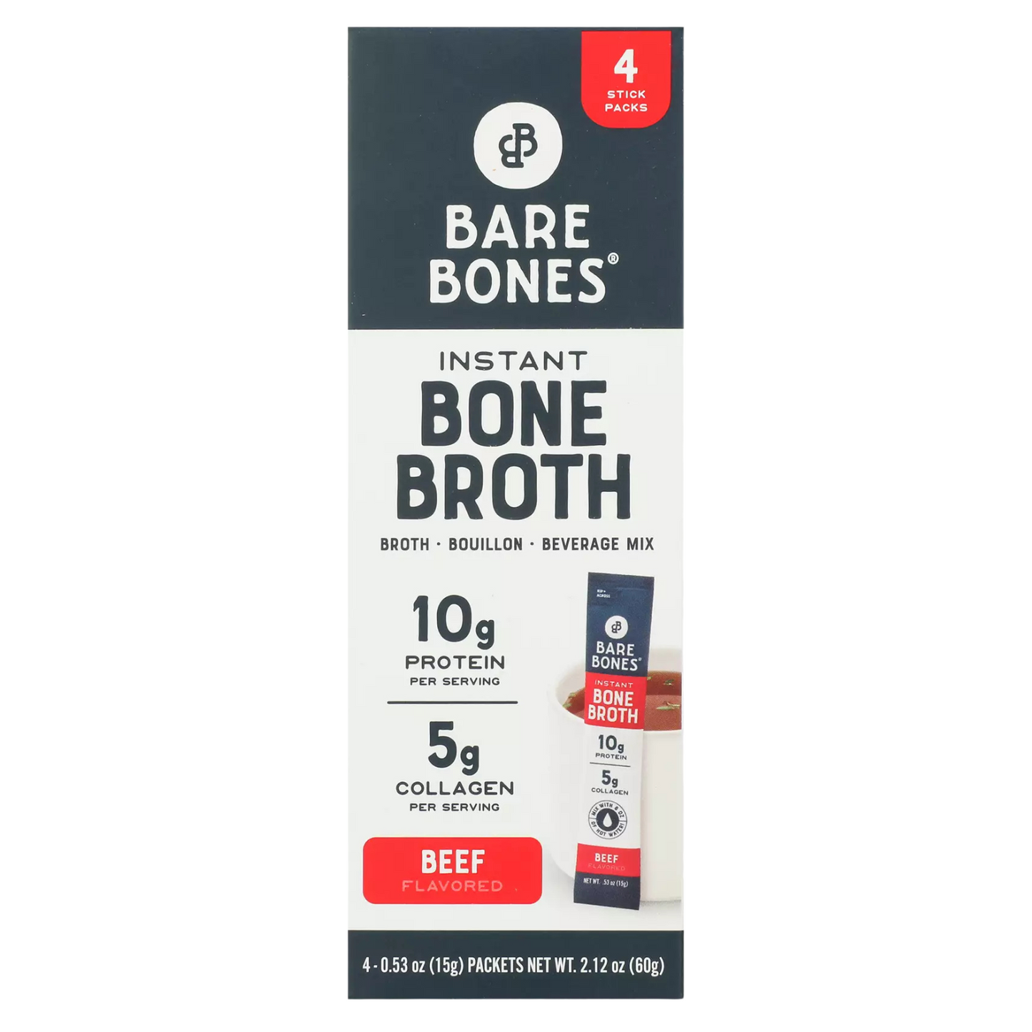 Bare Bones® Bone Broth – Beef or Chicken
