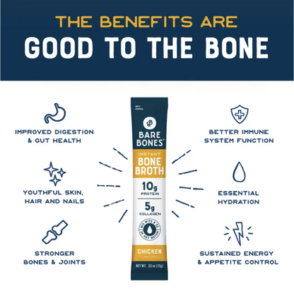Bare Bones® Bone Broth – Beef or Chicken