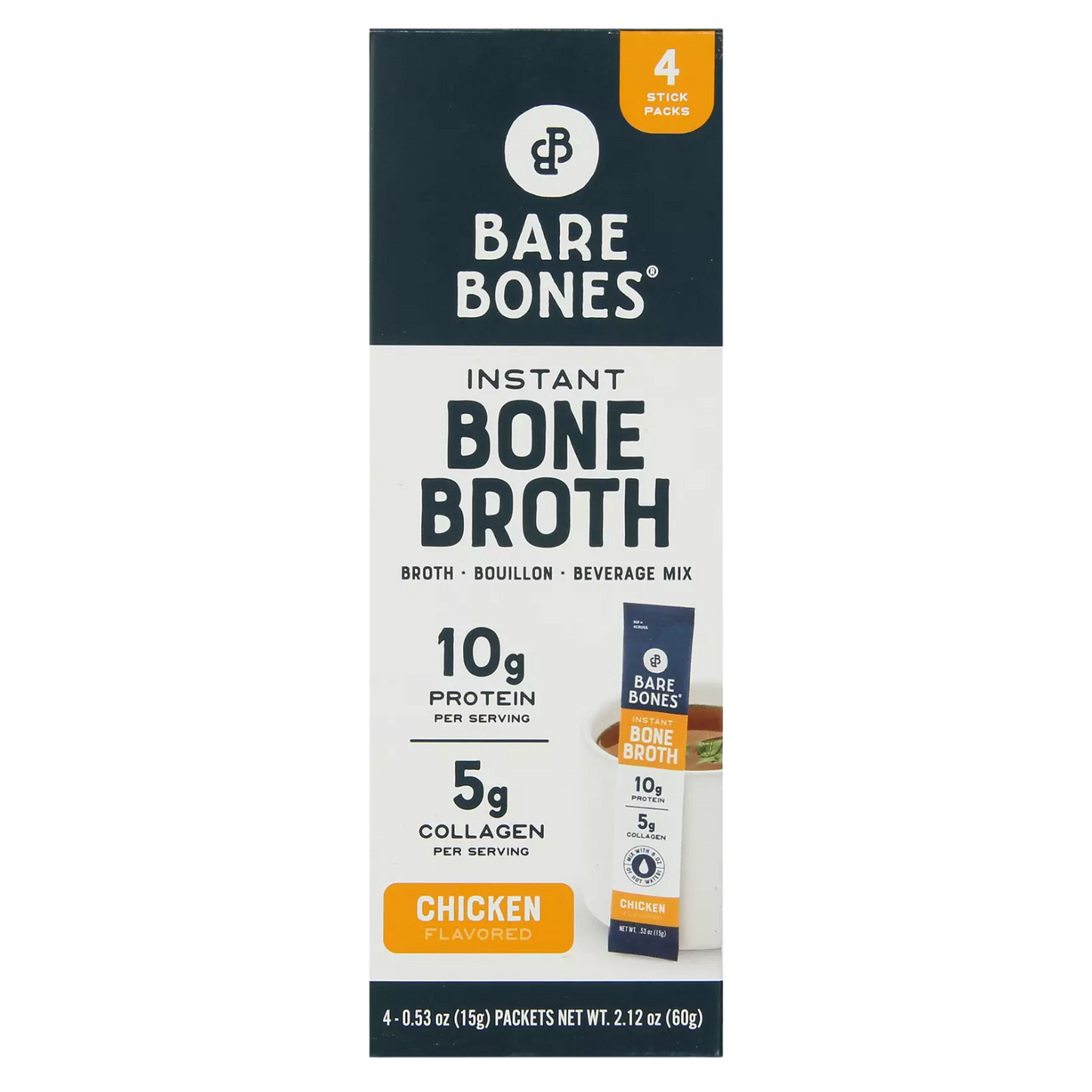 Bare Bones® Bone Broth – Beef or Chicken