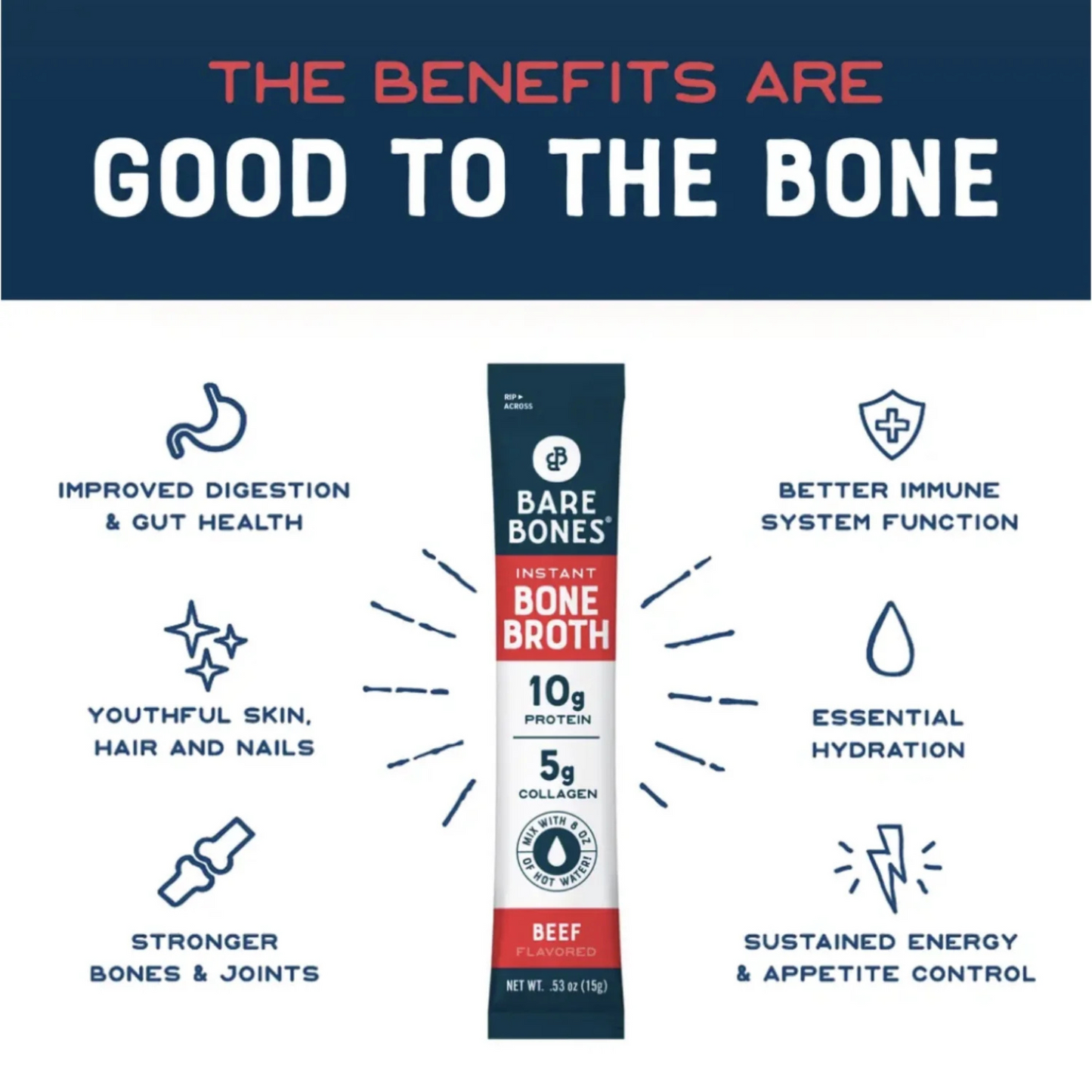 Bare Bones® Bone Broth – Beef or Chicken